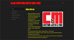 Desktop Screenshot of cmautoandtire.com